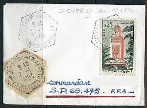 Lettre Commandant Schmitt 18- St Cyprien les attafs- Orleansville